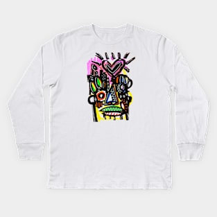 face Kids Long Sleeve T-Shirt